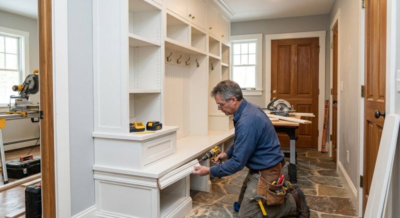 Built In Tv Cabinetry in Durham, NC