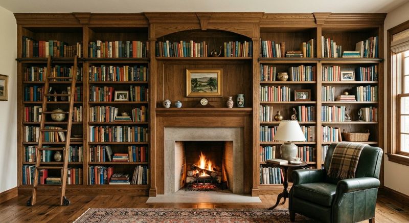 Fireplace Cabinet Installation in Raleigh, NC