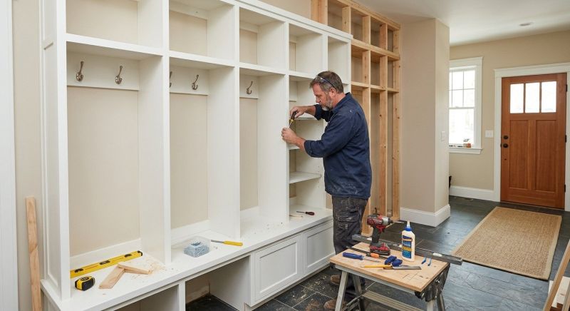 Mudroom Carpentry Installation in Greensboro, NC